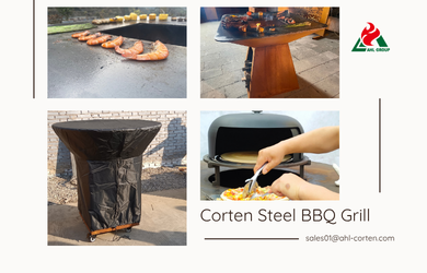 Corten Steel Charcoal Grill